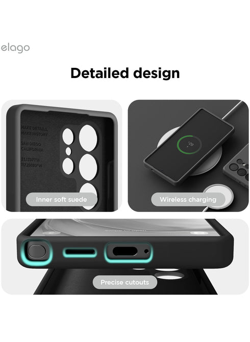 elago Samsung Galaxy S25 ULTRA Case Liquid Silicone
